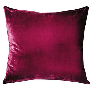 Kevin O'Brien Studio Ombre Velvet Decorative Pillows - Raspberry Color