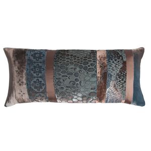 Kevin OBrien Studio Patchwork Decorative Pillows - Gunmetal (H57)