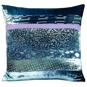 Kevin O'Brien Studio Patchwork Velvet Decorative Pillow