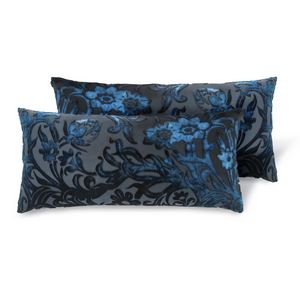 Kevin O'Brien Studio Prospect Park Decorative Pillow - Cobalt Black (7x15)