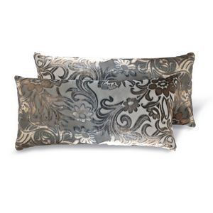 Kevin O'Brien Studio Prospect Park Decorative Pillow - Gunmetal (7x15)