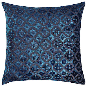 Kevin O'Brien Studio Small Moroccan Decorative Pillows - Cobalt Black Color