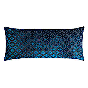 Kevin O'Brien Studio Small Moroccan Decorative Pillows - Cobalt Black Color (16x36)