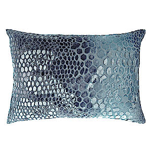 Kevin O'Brien Studio Snakeskin Velvet Decorative Pillow - Dusk Color (14x16)