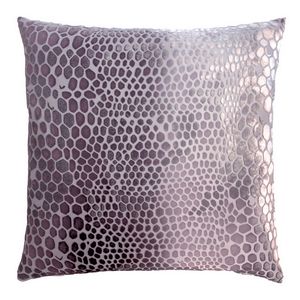 Kevin O'Brien Studio Snakeskin Velvet Decorative Pillow - Thistle (22x22)