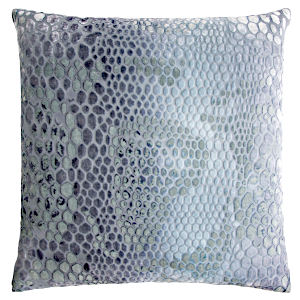 Kevin O'Brien Studio Snakeskin Velvet Decorative Pillow - Dusk Color
