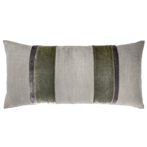 Kevin O'Brien Studio Stripe Oblong Decorative Pillows - Oregano