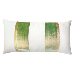 Kevin O'Brien Studio Stripe Oblong Decorative Pillows - Grass