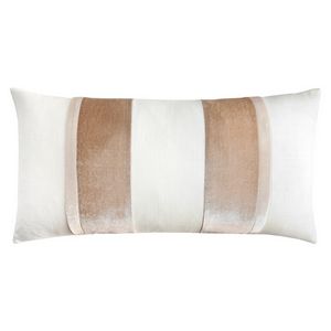 Kevin O'Brien Studio Stripe Oblong Decorative Pillows - Latte