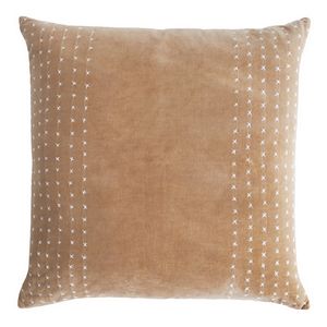 Kevin O'Brien Studio Stripe Stitched Cotton Velvet Decorative Pillow