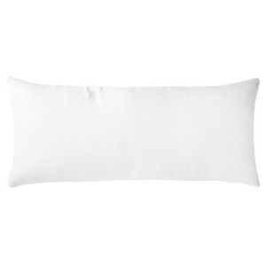 Kevin O'Brien Studio Tile Appliqued Linen Throw Pillow - White (16x36)