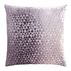 Kevin O'Brien Studio Triangles Velvet Decorative Pillow - Thistle (22x22).