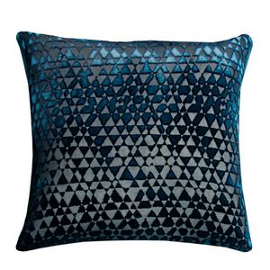 Kevin O'Brien Studio Triangles Velvet Decorative Pillow - alt=