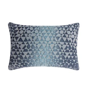 Kevin O'Brien Studio Triangles Velvet Decorative Pillow - Dusk.