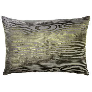 Kevin O'Brien Studio - Woodgrain Velvet Decorative Pillow - Oregano 14x20.