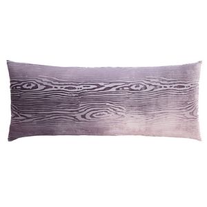 Kevin O'Brien Studio - Woodgrain Velvet Decorative Pillow - Thistle (16x36).