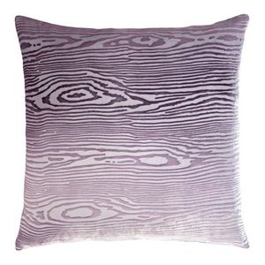 Kevin O'Brien Studio - Woodgrain Velvet Decorative Pillow - Thistle (22x22).