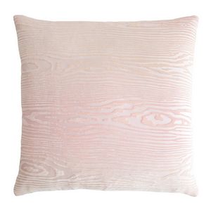 Kevin O'Brien Studio - Woodgrain Velvet Decorative Pillow - Blush.
