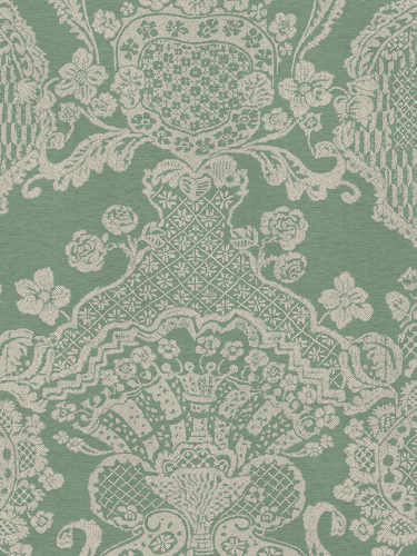 Leitner Istanbul Bedding Linen sample in Jade color