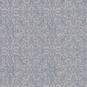 Leitner Maray Linen Bedding Fabric Sample - Blue Fog.