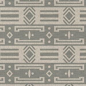 Leitner Serape Bedding Linen fabric sample -  Anthrazit