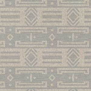 Leitner Serape Bedding Linen fabric sample -  Granit