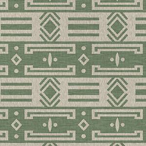 Leitner Serape Bedding Linen fabric sample -  Tanne