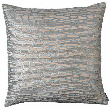 Lili Alessandra Christian Blush Velvet/Silver Print Pillow/Fawn Soutache (22x22) Decorative Pillows