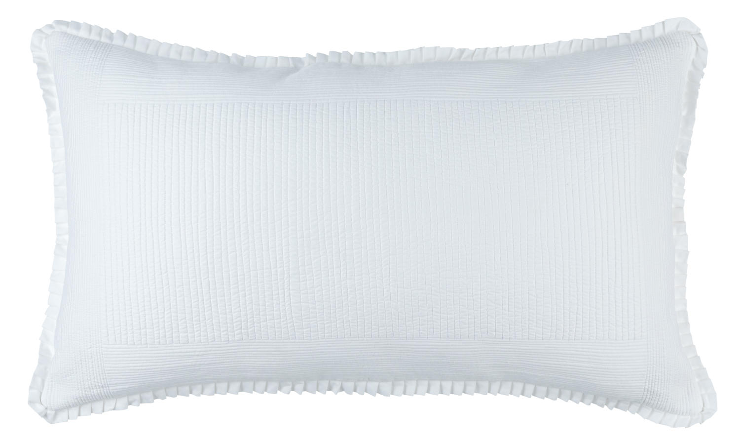 Lili Alessandra Battersea White Cotton Quilted Coverlets and Pillows