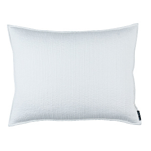 Lili Alessandra Retro White Quilted Cotton Sateen Pillow