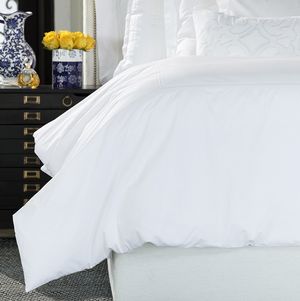 Bella White Cotton Designer Bedding - Duvet.