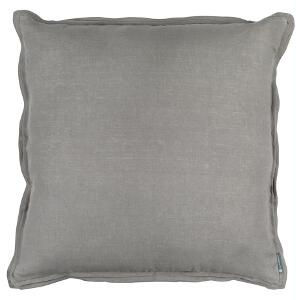 LILI ALESSANDRA BLOOM EURO DOUBLE FLANGE PILLOW LT GREY LINEN 26X26 (INSERT INCLUDED)