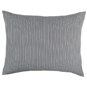 Lili Alessandra Chevron Grey Cotton - Euro Pillow