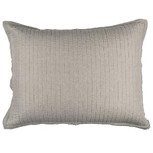 Lili Alessandra Tessa Raffia Linen Pillow - Luxe Euro (27x36).