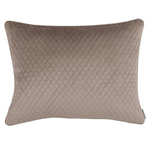 Valentina Quilted Standard Pillow Buff 20x26 by Lili Alessandra.