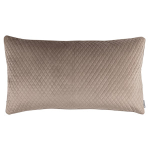 Valentina Quilted King Pillow Buff 20x36 by Lili Alessandra.