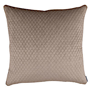 Lili Alessandra Valentina Quilted Euro Pillow Buff 26x26
