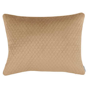 Valentina Quilted Standard Pillow Marigold 20x26 by Lili Alessandra.