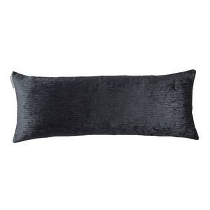 Lili Alessandra Ava Charcoal Long Retangular Pillow (18x46)