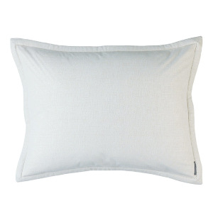 Lili Alessandra Laurie Standard Pillow Solid Ivory Basketweave 20X26