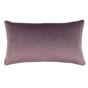 Lili Alessandra Valentina Quilted King Pillow Raisin 20x36