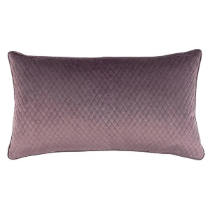 Valentina Quilted Lg Rectangle Pillow Raisin 18X30  by Lili Alessandra.