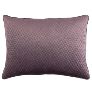 Lili Alessandra Valentina Quilted Luxe Euro Pillow Raisin 27x36