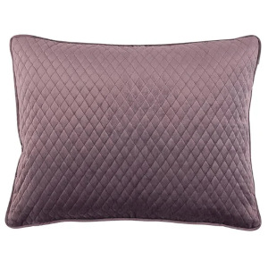 Lili Alessandra Valentina Quilted Standard Pillow Raisin 20x26