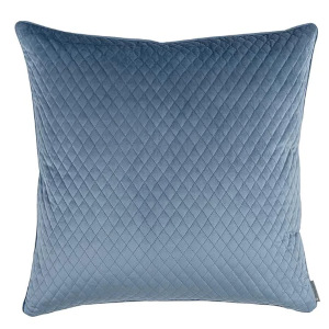 Lili Alessandra Valentina Quilted Euro Pillow Smokey Blue 26x26
