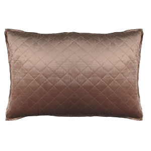 Lili Alessandra Chloe Diamond Quilted Champagne Velvet - Luxe Euro Pillow