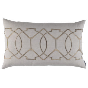 Lili Alessandra Magic Light Sand Linen Pillow Collection - Large Rectangle (18x30)