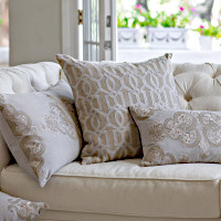 Lili Alessandra Nina & Bracelet Sand Linen Decorative Pillows