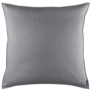 Lili Alessandra Retro Pewter Cotton Quilted Euro Pillow