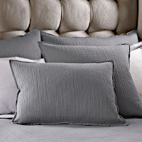 Lili Alessandra Retro Pewter Cotton Quilted Coverlets & Pillows